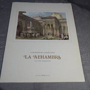 David Roberts - 6 Engravings - La Alhambra - Editorial - OFFO - Madrid - 1970s.